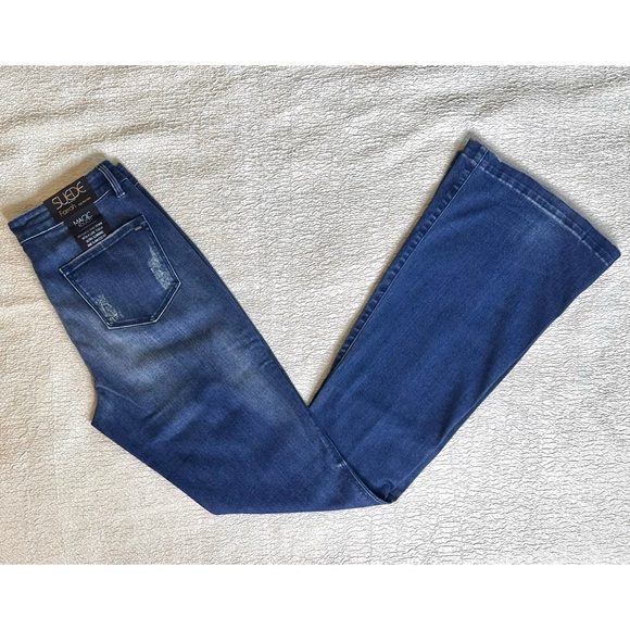 Farrah High Rise Flare Bell Bottom Jeans Size 27 NEW Y2K Inspired - Picture 2 of 12